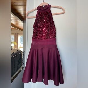 Maroon Competition Dress